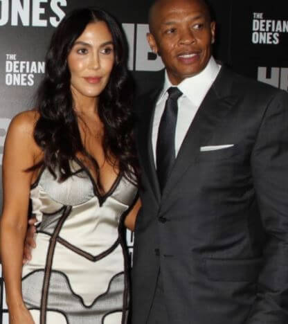 Curtis Crayon stepson Dr. Dre with Nicole Young during the movie premiere in 2017.